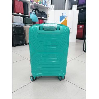 Чемодан 20 дюймов Mondi зеленый из полипропилена (ручная кладь)
