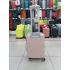 Чемодан 20 дюймов TR Travel бежевый из поликарбоната (ручная кладь)